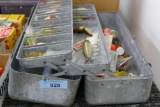 Tackle Box w/Vintage Fish Lures