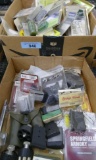 2 Boxes of Gun Sights, Scope Rings, Magazines, etc