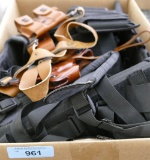 Large box of Nylon Holsters & Mag Pouches