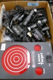 Box of Laser Sights & Target