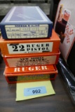 3 Early Ruger Boxes & 1 S&W Box