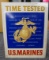 Metal US Marine Pre Vietnam Recruiting Sign