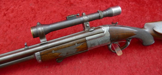 German Collath Dbl Rifle Drillings