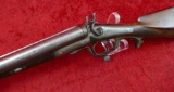 Antique Underlever Dbl Bbl 12 ga Shotgun