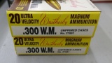 40 rds of Weatherby 300 Mag fired cases