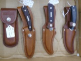 4 Old Time Knives & Sheaths