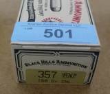 50 rds of Black Hills 357 Magnum Ammo