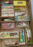 Flat of Vintage Fish Lures w/boxes