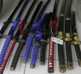 Lot of approx. 10 Fantasy type Samurai Swords