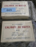 2 boxes of 30 cal Match Ammo 1968 production