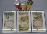 3 Framed Winchester Reproduction Calendars