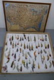 Large Lure Display & Sportsmans Map