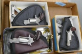 3 North American Arms 22 cal Percussion Revolvers