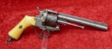 Antique French 44 cal Pin Fire Army Revolver