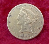 US 1888 S $5 Gold Coin