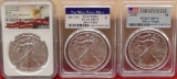 Set of 3 Silver Eagle Coins