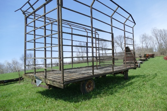 16 ft Steel kicker box on 6 ton wagon gear