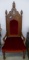 Antique Walnut Victorian High Back Chair