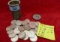 Lot of 33 Peace Dollars in can