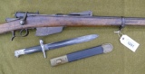 Antique Italian Vetterli Military Rifle & Bayonet