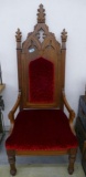 Antique Walnut Victorian High Back Chair