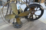 Antique Grinder & Brass Blade Fan Lot