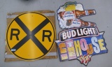 Pair of NOS RR Crossing Signs 30