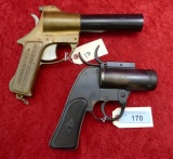 US M8 & international Signal Co Flare Pistols