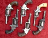Lot of 6 Various Antique Spur Trigger revolvers