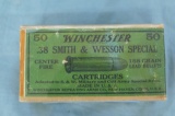 Winchester 2 pc 38 S&W Ammo Box