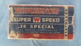 Winchester Super Speed 38 Spec Box