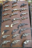 Display of 25 Antique Revolvers (DEW)