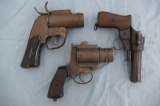 3 Military Flare pistols