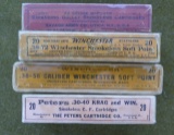4 Vintage Winchester & Savage 2 pc Shell Boxes