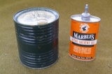 Vintage Marbles Oil & Dupont Powder Tin