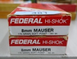 40 rds of Federal 8mm Mauser Soft Point Ammo