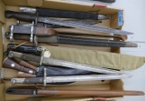 Box lot of 9 Bayonets/Knives