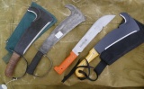 Box of 4 PAL Woodsman & other Machete knives