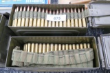 2 Ammo cans of Belted WWII 30 cal Ammo