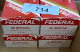 200 ct of Federal 38 Special Ammo