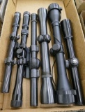 Box lot of 6 Assorted Rifle Scopes