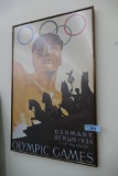 Framed Berlin Olympic Games reproduction Poster