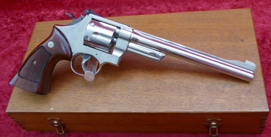 Smith & Wesson 27-2 Nickel 357 Revolver