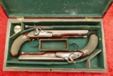 Cased Set of Nock Dueling Pistols