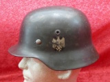WWII German Army Helmet with Liner