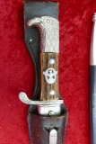 WWII Staghorn Nazi Police Dress Bayonet