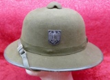 Olive Green 1942 Nazi Pith Hat