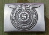 German WWII SS aluminum Belt Buckle