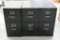 3 Metal 2 Drawer File Cabinets