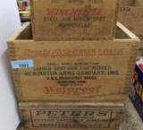 Winchester, Remington & Peters Wooden Crates